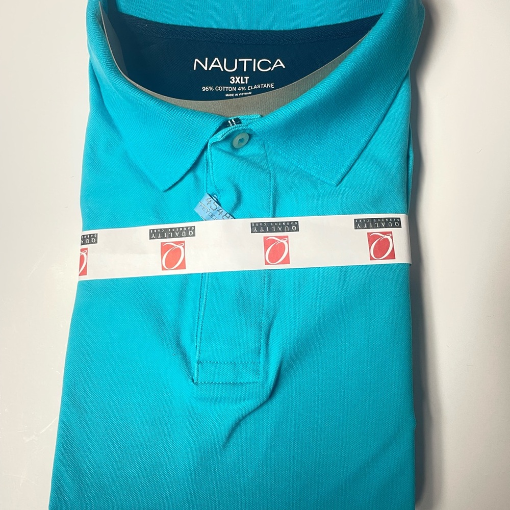 Nautica Men's Vibrant Blue Polo Shirt